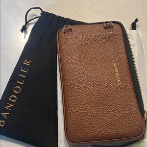 Bandolier Tan Leather Messenger Bag